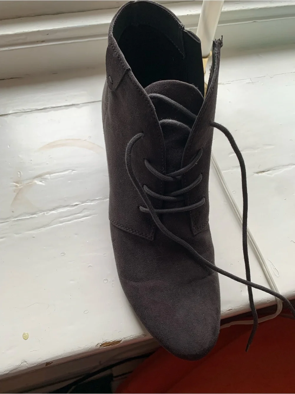 Women’s Lace-Up Suede Ankle Boots - Brown Size 9